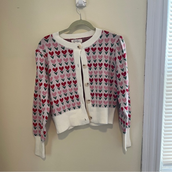Jessica Simpson Pastel Multicolor Knit Cardigan - Super Soft Office Lagonlook - Picture 3 of 12